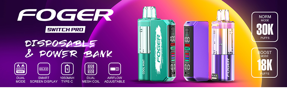 foger switch pro 30k disposable pod Flum Float Vape | 3000 Puffs | 5% Nicotine